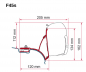 Preview: Fiamma Adapter F45s für VW T5 / T6 / T6.1 ohne C-Schiene zum verkleben! #98655-647